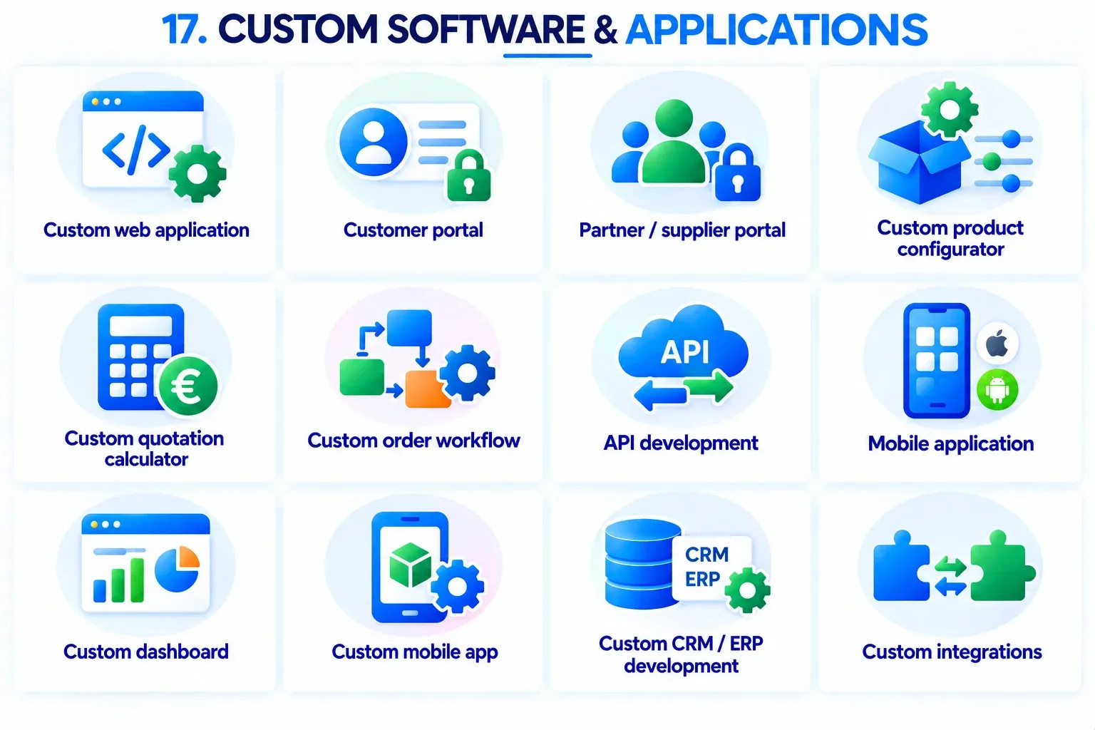 Overview of the Custom software services